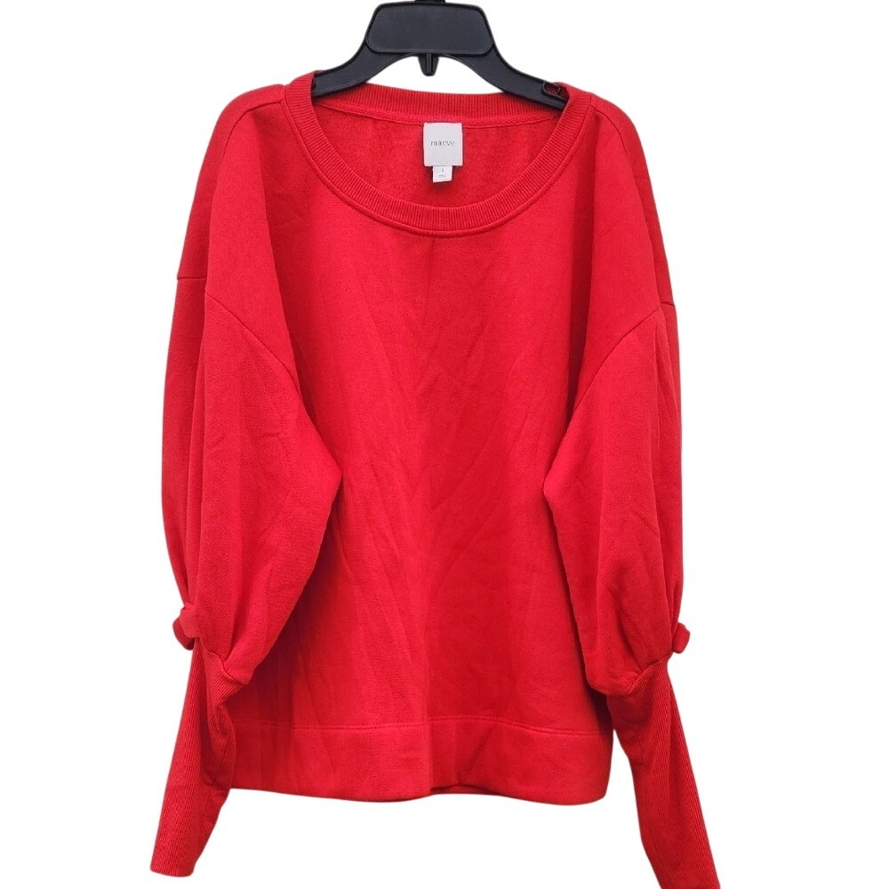 Maeve Anthropologie Bow Boho Red Bold Bow Chic Romantic Girly Cutesy Small